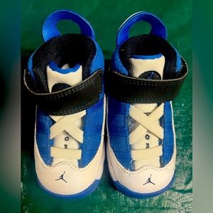 Two3 White & Blue Jordans